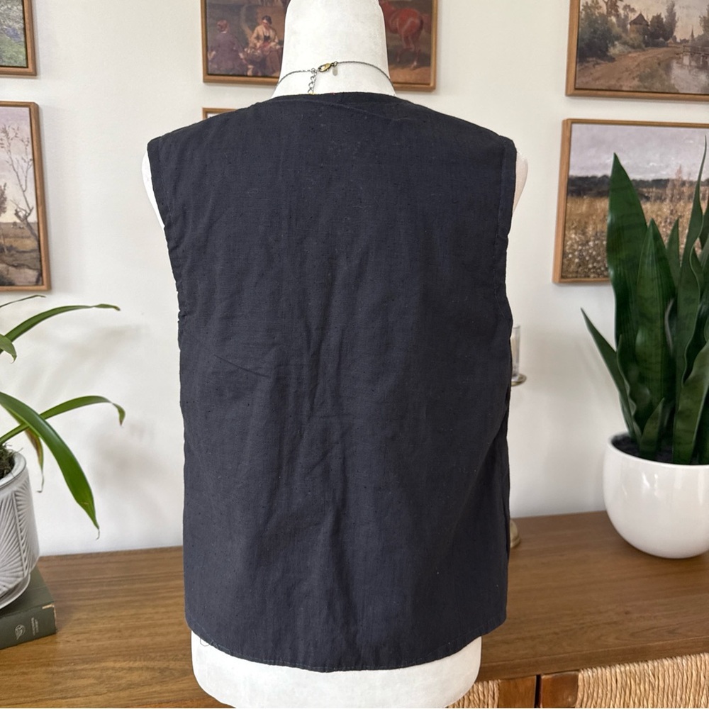 Colorful Boho Hand Embroidered Vest - Picture 8 of 9